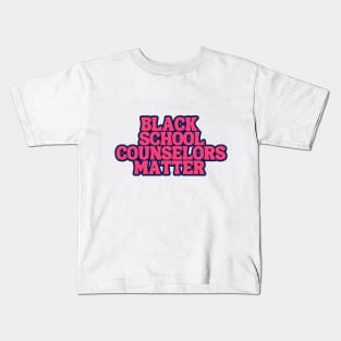 Black School Counselors Matters Kids T-Shirt